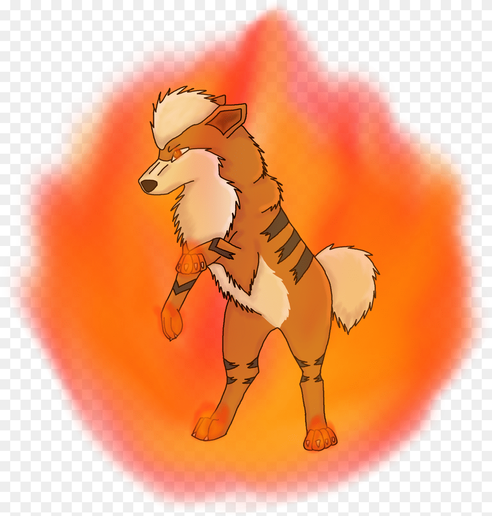 Growlithe Used Fire Fang And Flare, Animal, Canine, Dog, Mammal Free Png