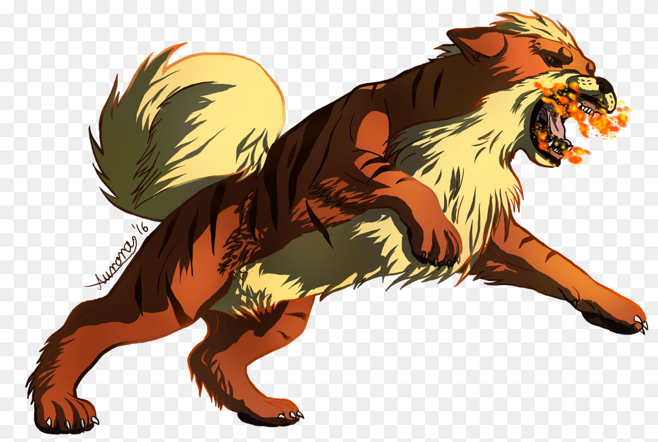 Growlithe Used Fire Fang Growlithe, Animal, Lion, Mammal, Wildlife Free Transparent Png