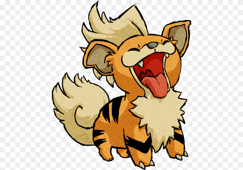 Growlithewws By Ginnylyn2 D7gtste Happy Growlithe, Baby, Person, Face, Head Free Transparent Png