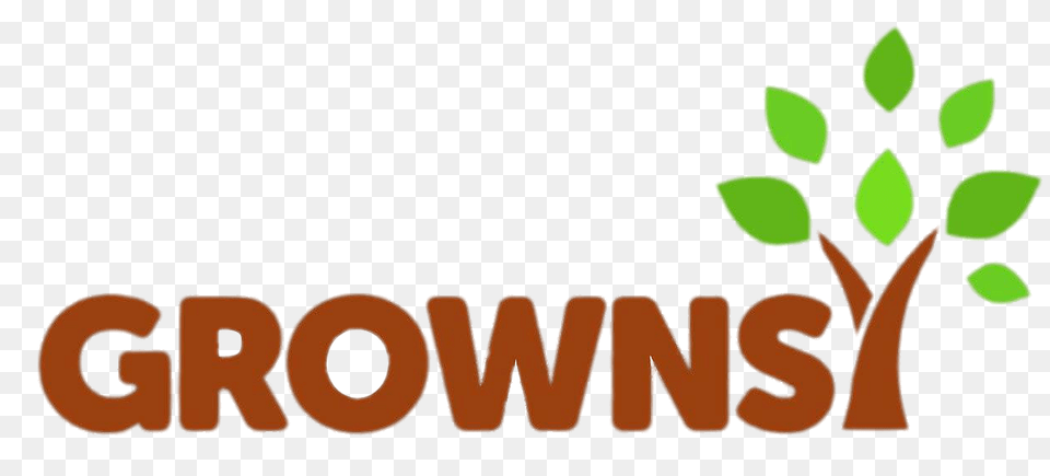 Grownsy Logo, Green, Herbal, Herbs, Leaf Png