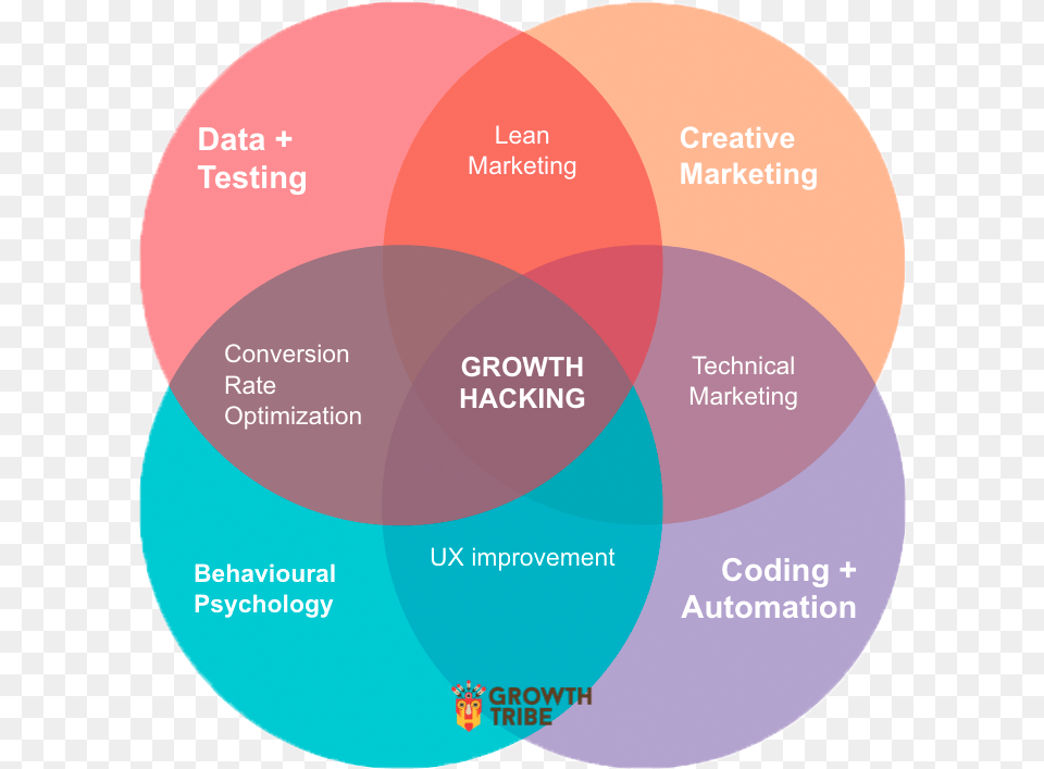 Growth Hacking, Diagram, Venn Diagram, Disk Free Png Download