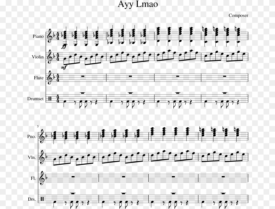 Growtopia Crystal Ship Music Sheet, Gray Png