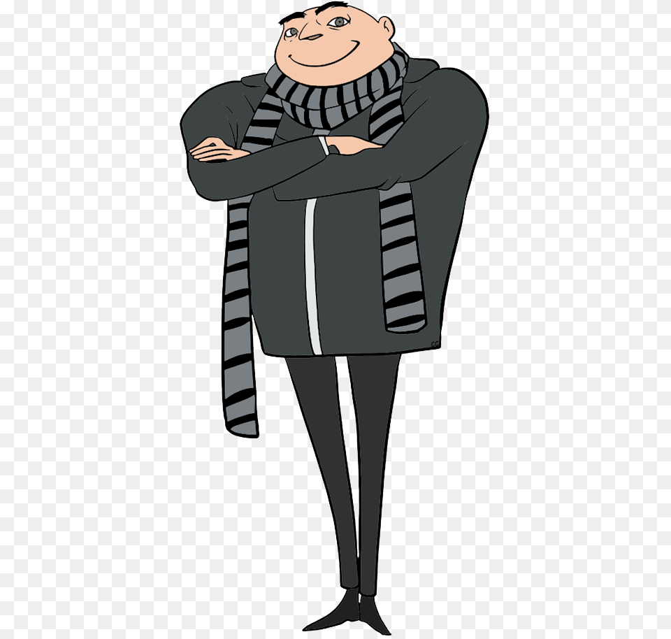 Gru Gru Gru Despicable Me, Clothing, Scarf, Adult, Male Free Png