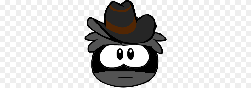Grub With His Penguintague Gangster Hat Earned By Club Penguin Beta Puffles, Clothing, Cowboy Hat, Face, Head Free Png Download