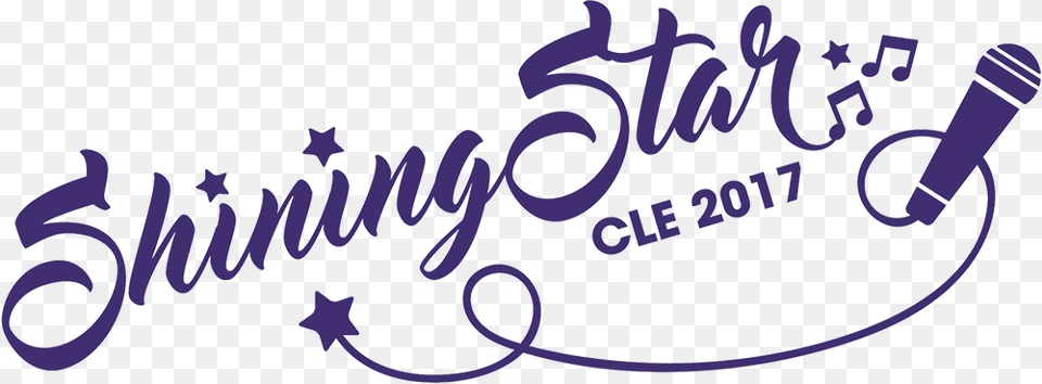 Grube Is Competing In The Shining Star Cle Singing Competition Logo, Calligraphy, Handwriting, Text Png
