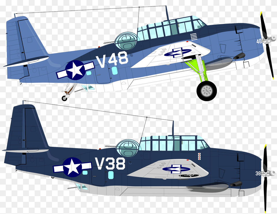 Grumman Avenger Tbf Clipart, Aircraft, Airplane, Transportation, Vehicle Free Png Download