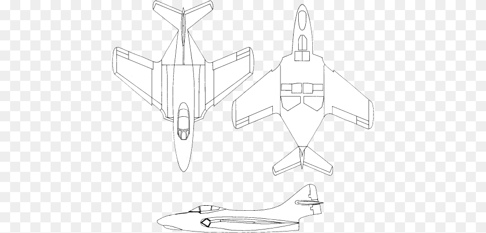 Grumman F 9 Cougar Line Drawings Monoplane, Cad Diagram, Diagram, Aircraft, Transportation Png Image