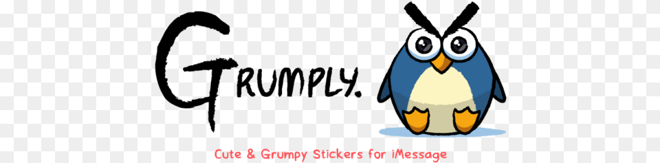Grumply Sticker App For Ios U2014 Animation For Tv Series, Animal, Bird, Penguin Free Transparent Png
