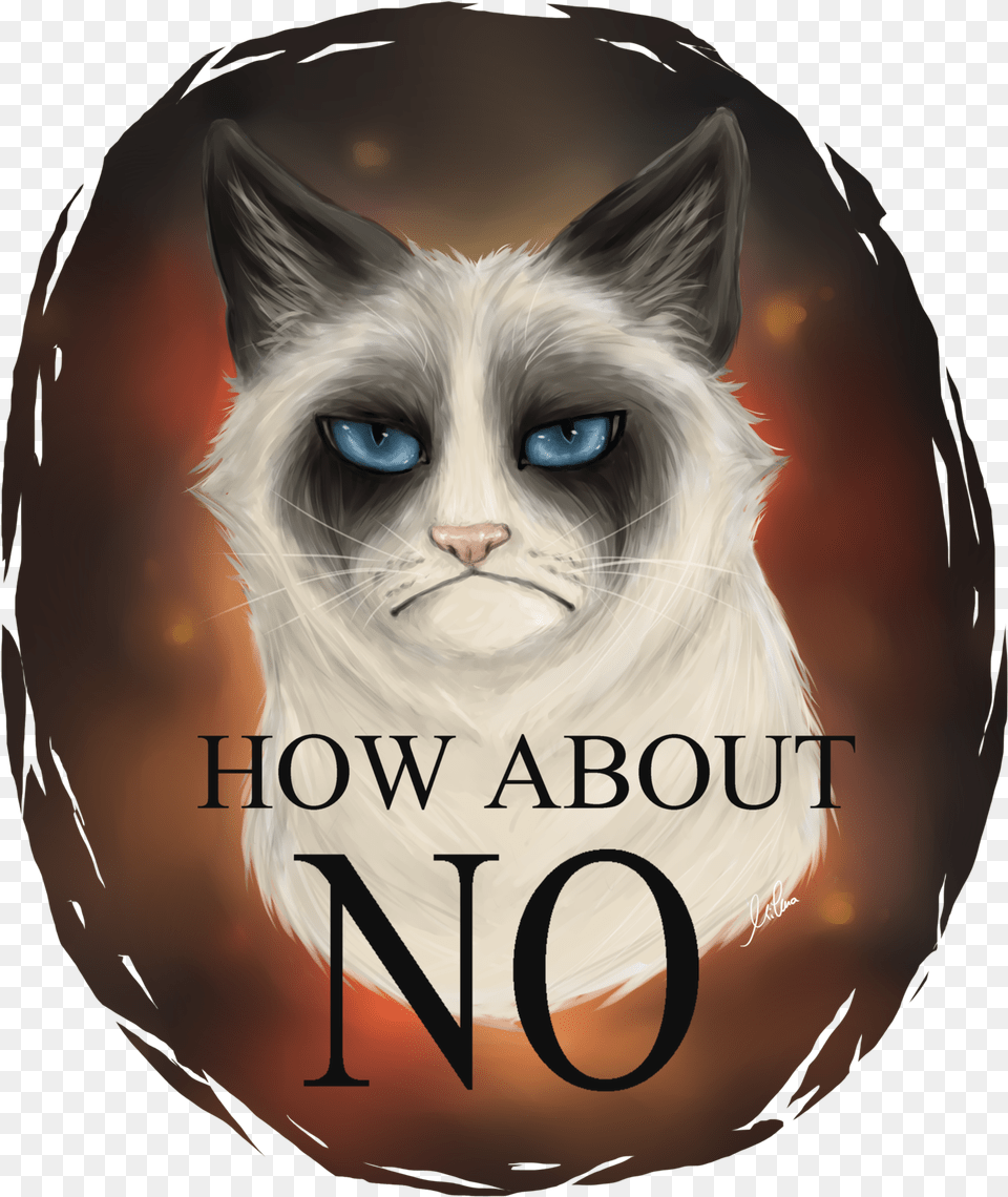 Grumpy Cat By Marshmellou D6io3i8 Throw Pillow, Book, Publication, Animal, Canine Free Png