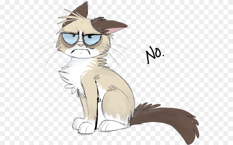 Grumpy Cat By On Grumpy Cat Cat, Person, Publication, Book, Comics Png