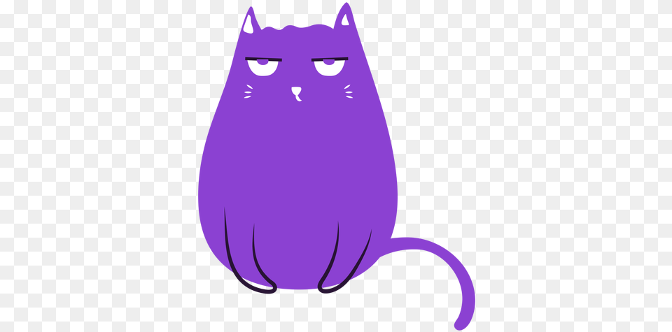 Grumpy Cat Flat Cartoon, Purple, Bag, Animal, Mammal Free Transparent Png