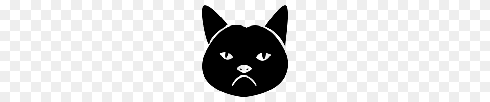 Grumpy Cat Icons Noun Project, Gray Free Transparent Png