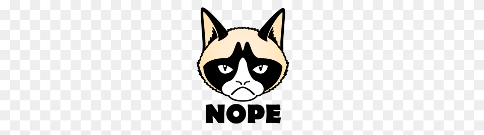 Grumpy Cat Nope Grumpy Cat Nope, Stencil, Animal, Fish, Sea Life Free Transparent Png