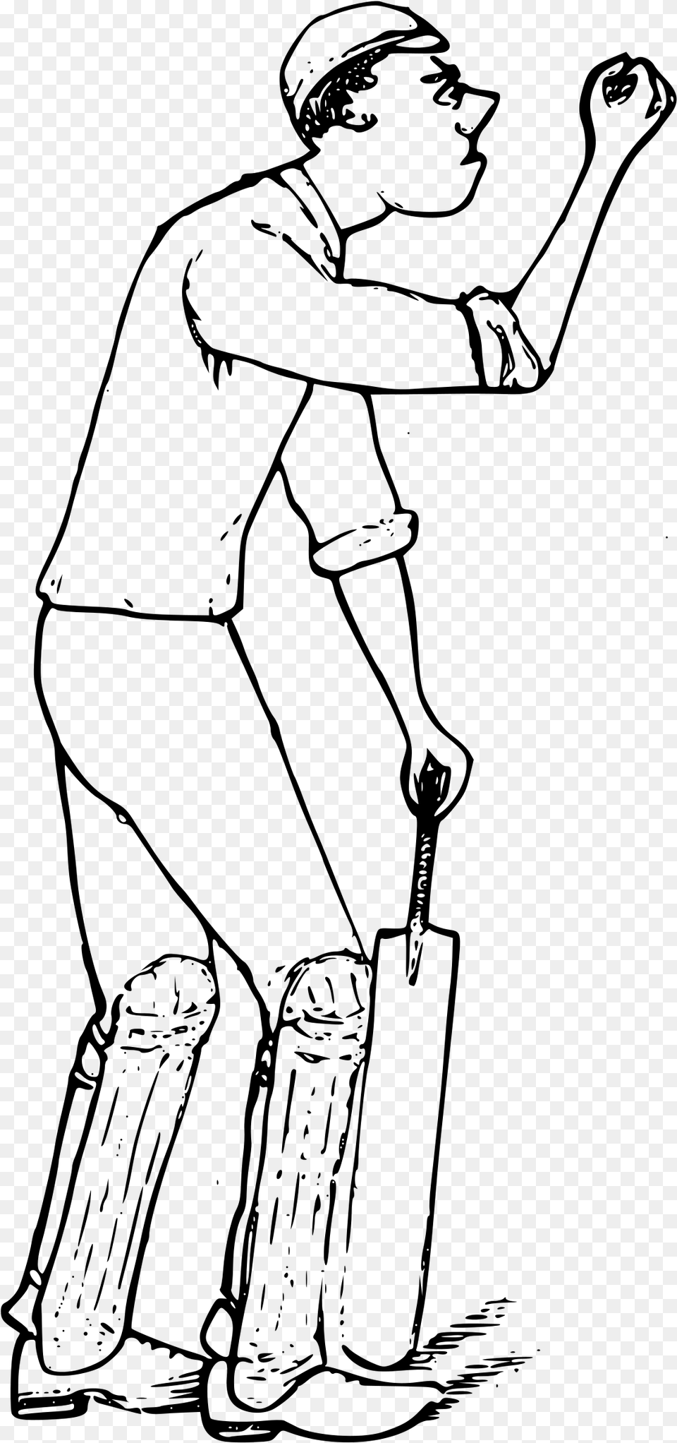 Grumpy Cricketer Clip Arts Clip Art, Gray Png Image