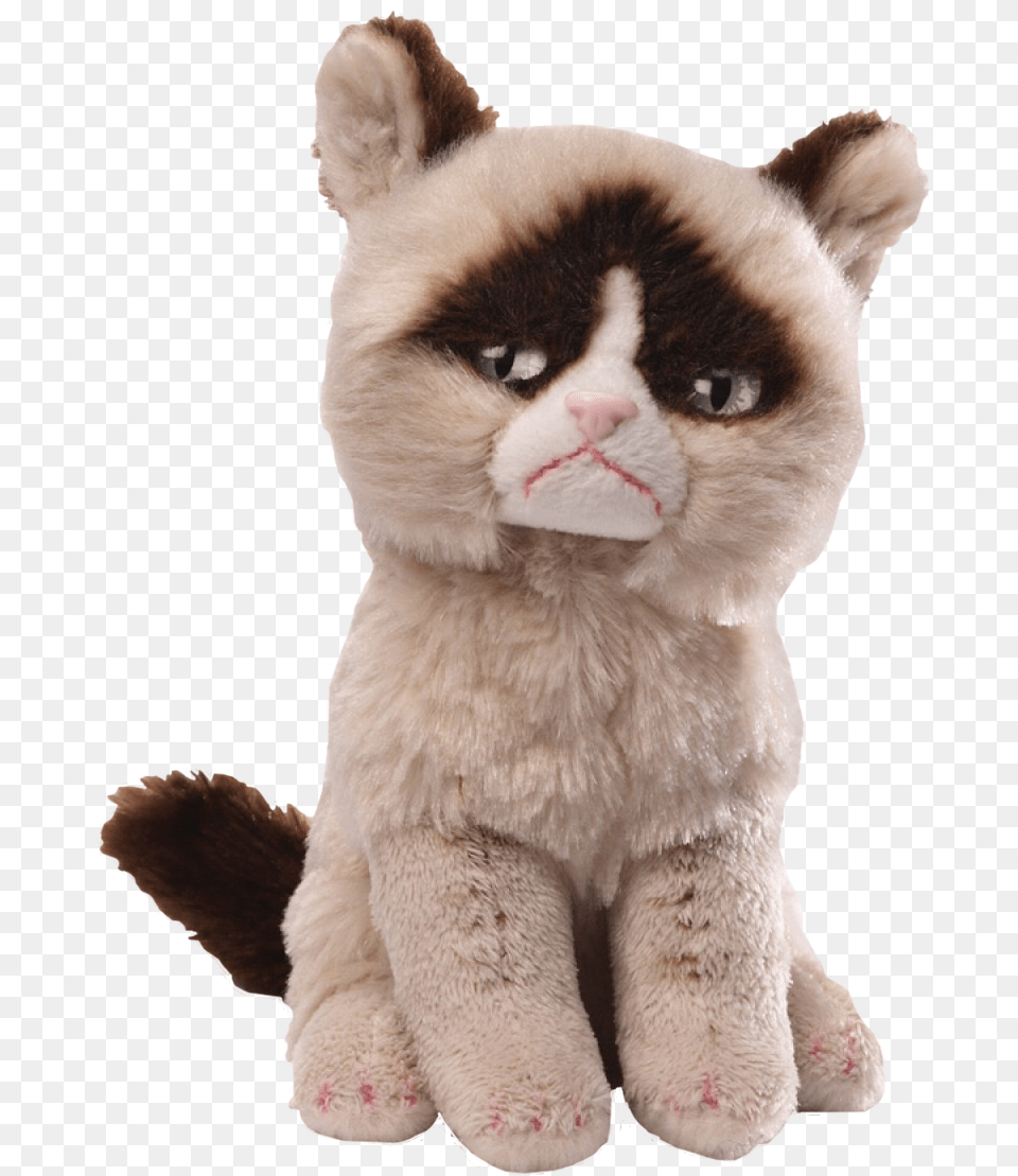 Grumpy Gund Grumpy Cat Beanbag Stuffed Animal, Plush, Toy, Mammal, Pet Free Png Download