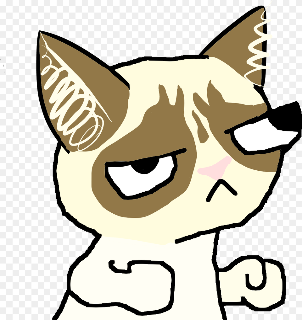 Grumpycat Grumpy Meme Fsjal Freetoedit Dissapointed Fsjal Meme, Animal, Cat, Mammal, Pet Free Png