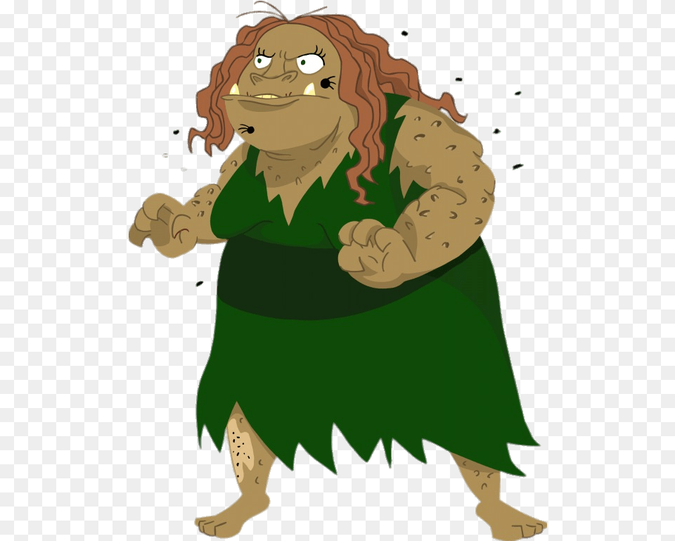 Grundulla The Ugly Ogre Transparent Ugly Cartoon Characters With Curly Hair, Baby, Person, Face, Head Png Image