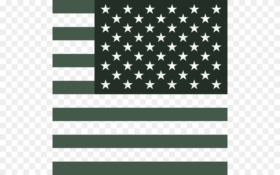 Grunge American Flag Black And White, Green, Pattern Free Png Download