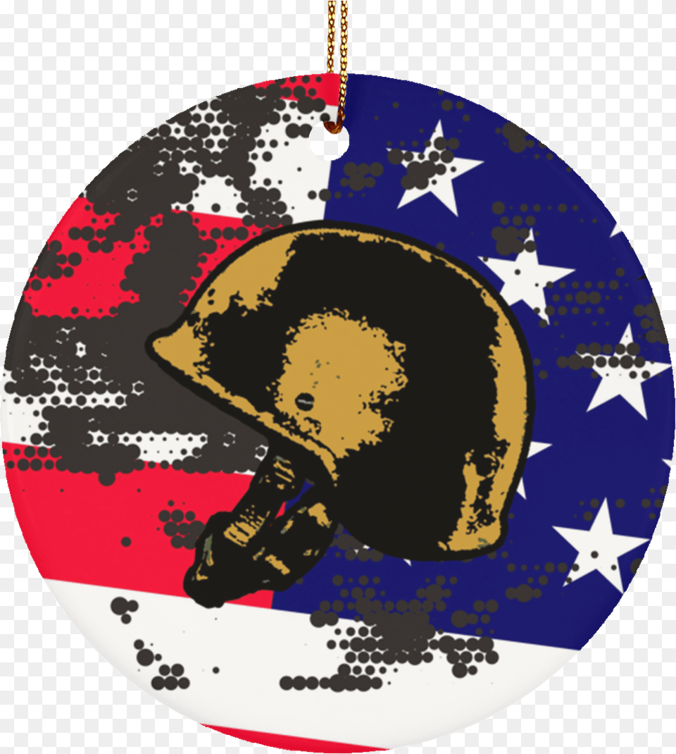 Grunge American Flag Us Flag Army Circle Ornaments Daytona Helmets, Helmet, Baby, Person, Face Png