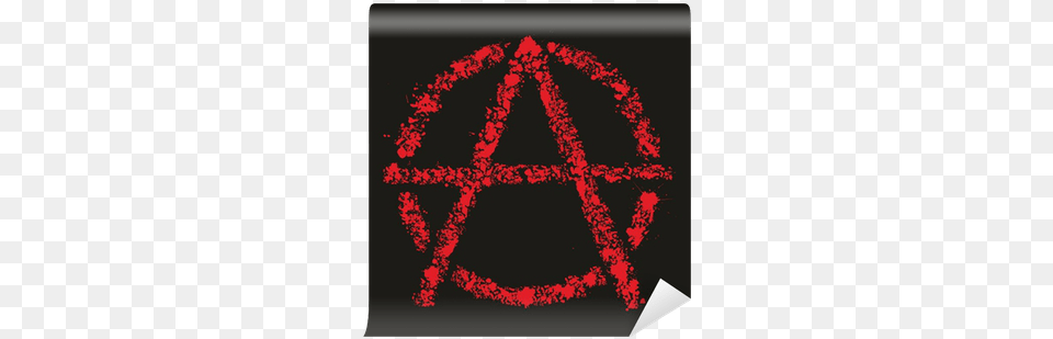 Grunge Anarchy Symbol Vector Illustration Wall Mural U2022 Pixers We Live To Change Circle, Triangle, Maroon Free Png Download