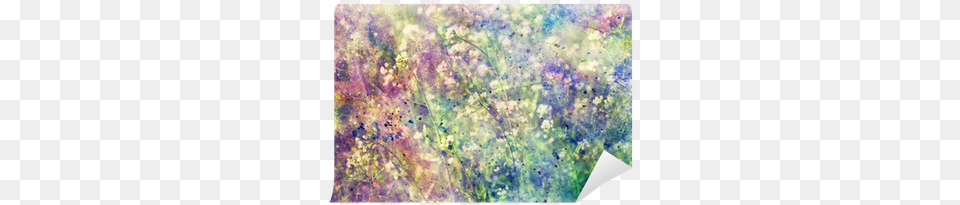 Grunge Colorful Watercolor Splatter And Small Blooming Watercolor Painting, Art, Canvas Free Png