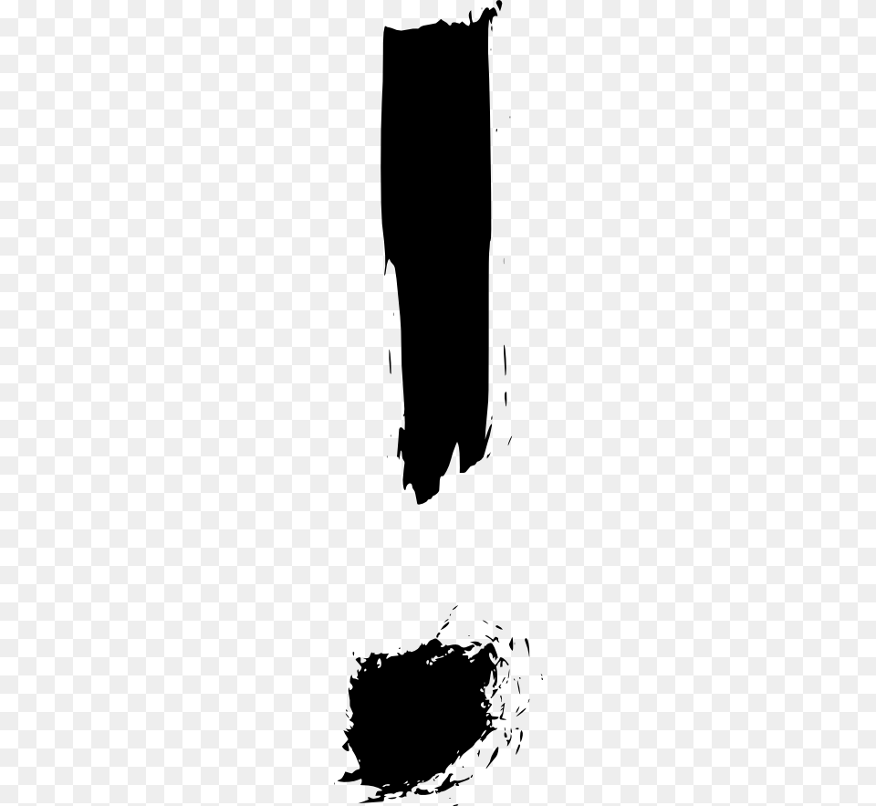 Grunge Exclamation Mark, Silhouette, Stencil Free Png Download