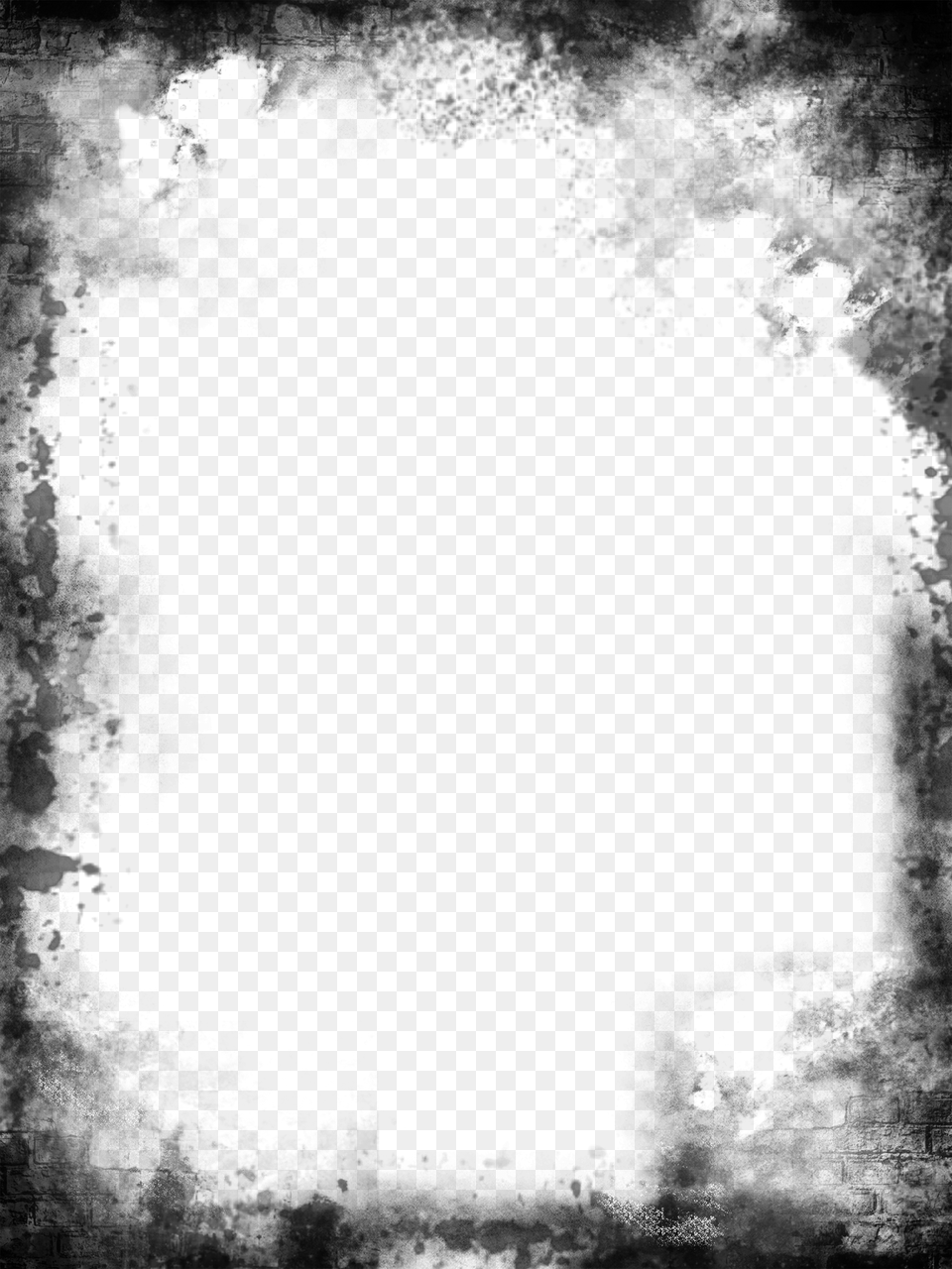 Grunge Frame, Silhouette Free Png