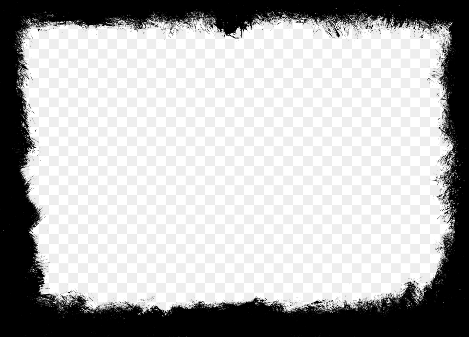Grunge Frame Vol White Paint Splatter Border, Silhouette Free Transparent Png