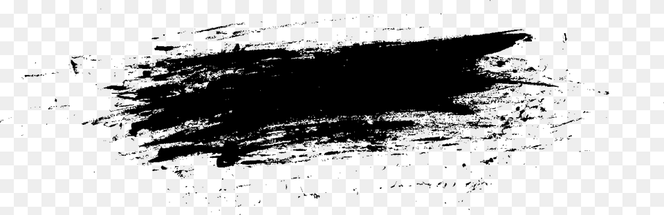 Grunge Hard Brush Stroke, Gray Free Png