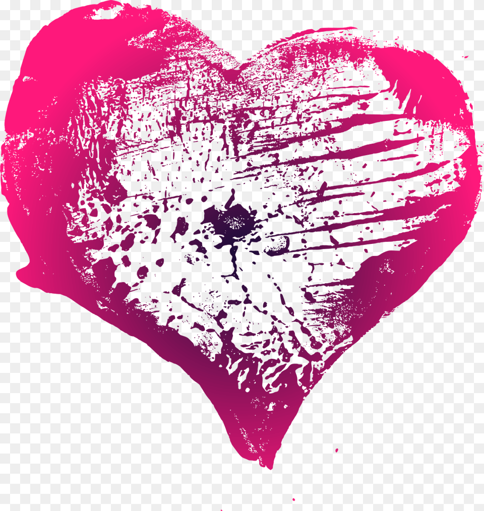 Grunge Heart 1 Heart, Purple, Person, Balloon, Face Png Image