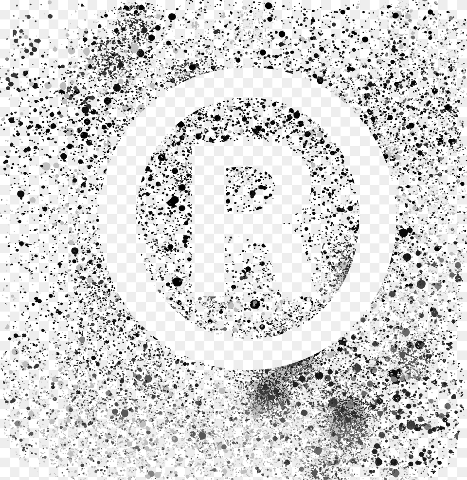 Grunge Monochrome Original Modern Minimalist Circle Free Png