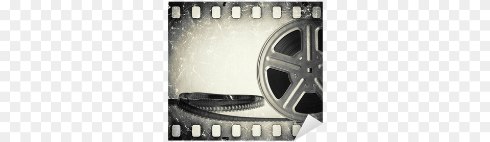 Grunge Old Motion Picture Film Reel With Film Strip Film Stock, Car, Transportation, Vehicle Free Png Download