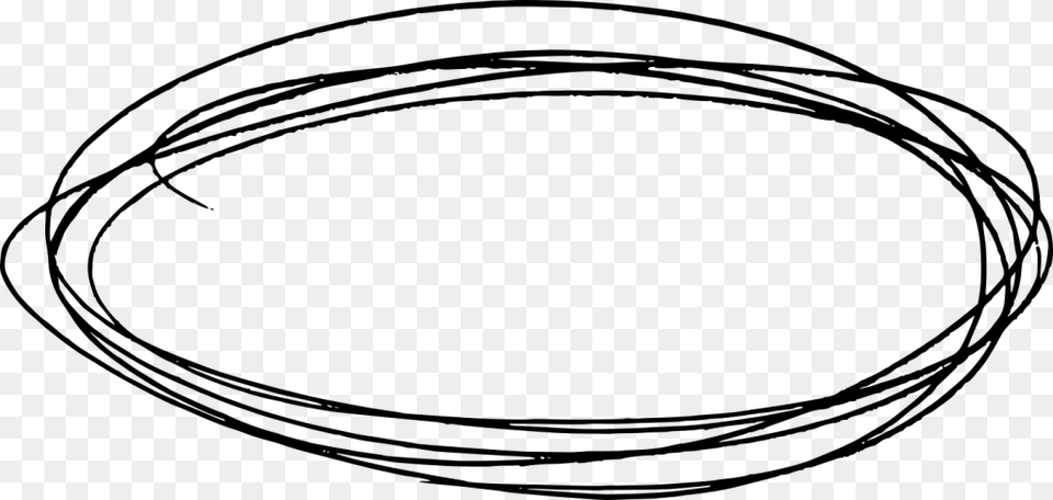 Grunge Oval Frame, Gray Free Png Download