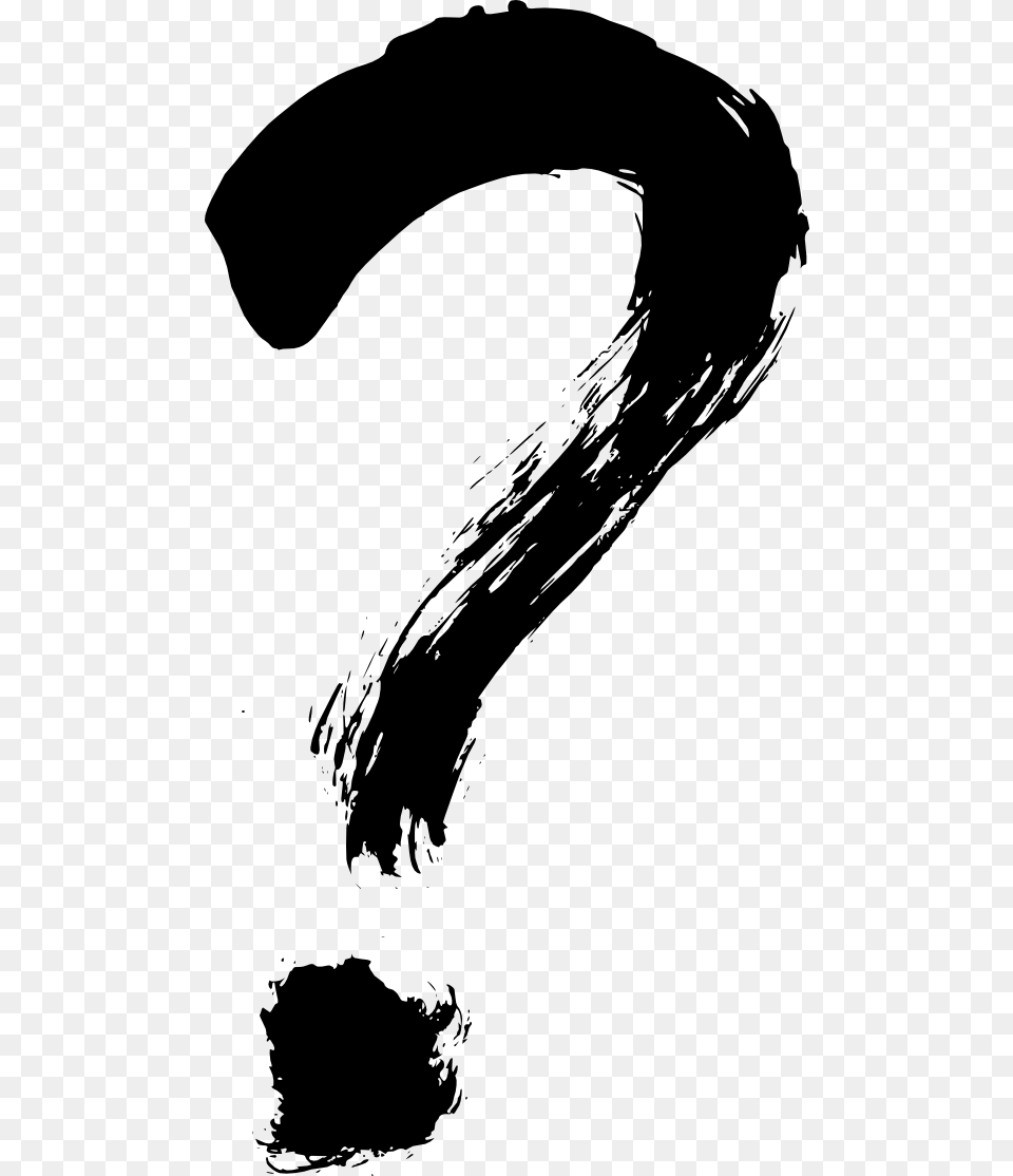 Grunge Question Question Mark Brush Stroke, Stencil, Adult, Female, Person Png