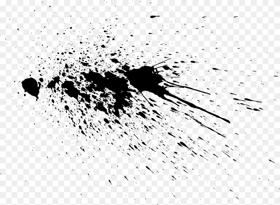 Grunge Spray Splatter Background, Gray Free Transparent Png