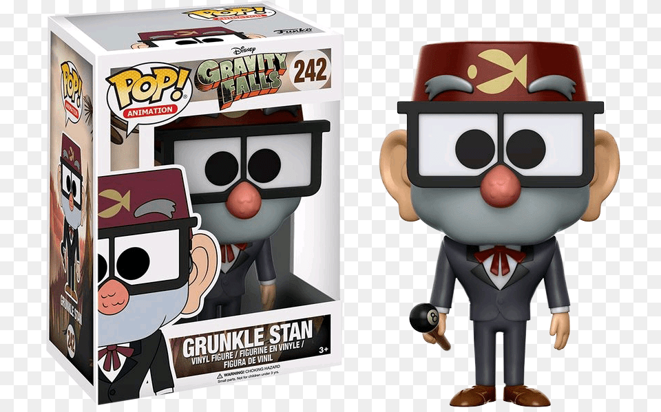 Grunkle Stan Funko Pop, Toy, Baby, Person Png