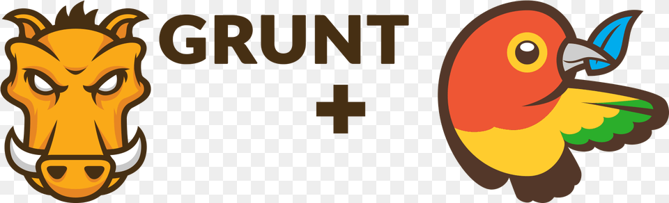 Grunt And Bower Logo Javascript Tools, Animal, Beak, Bird, Person Free Png