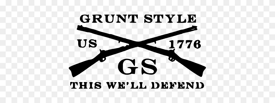 Grunt Style Logo, Firearm, Gun, Rifle, Weapon Free Png Download
