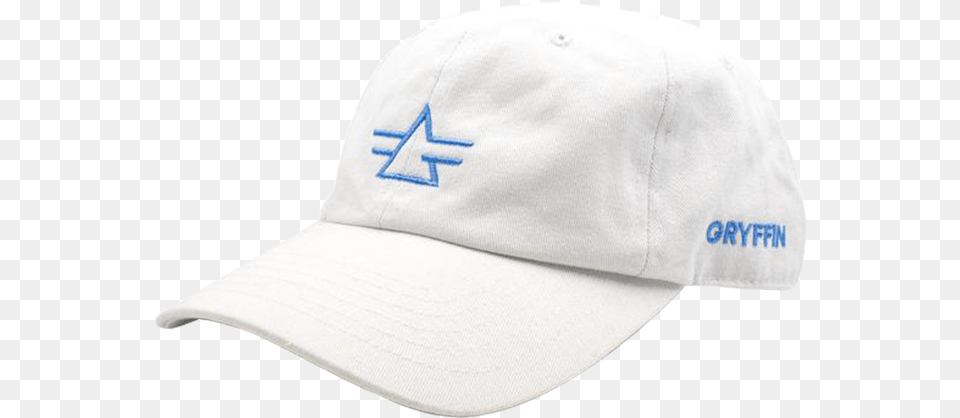 Gryffin Logo White Dad Hat Baseball Cap, Baseball Cap, Clothing, Person Png