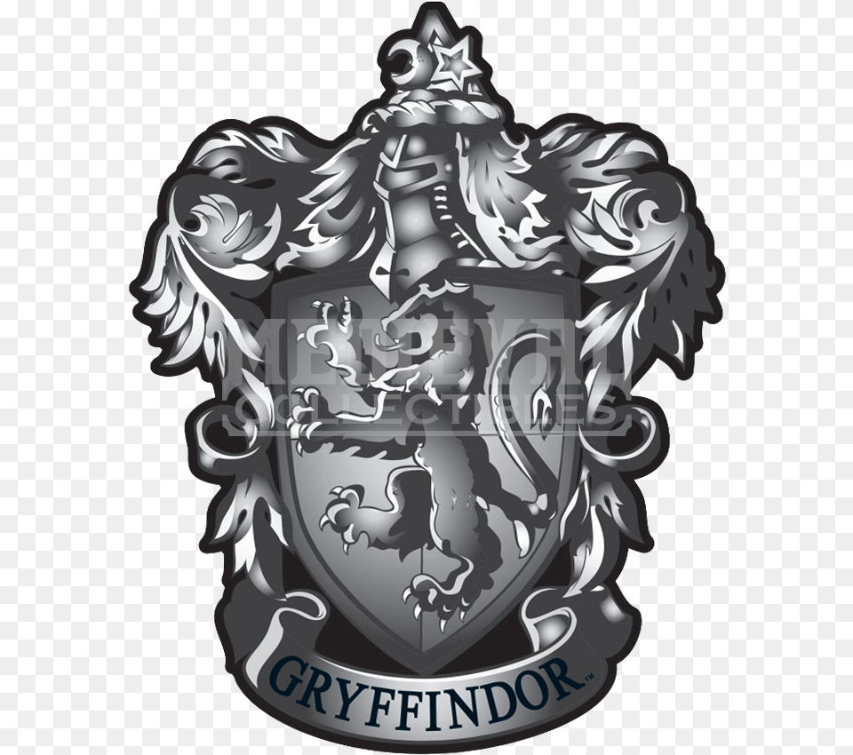 Gryffindor Crest Royalty Library Harry Potter Pewter Pin, Emblem, Symbol, Armor, Logo Png