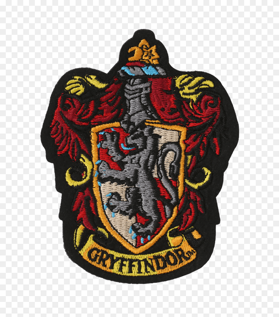 Gryffindor Embroidered Crest Patch In Harry Potter, Badge, Logo, Symbol, Animal Free Png Download