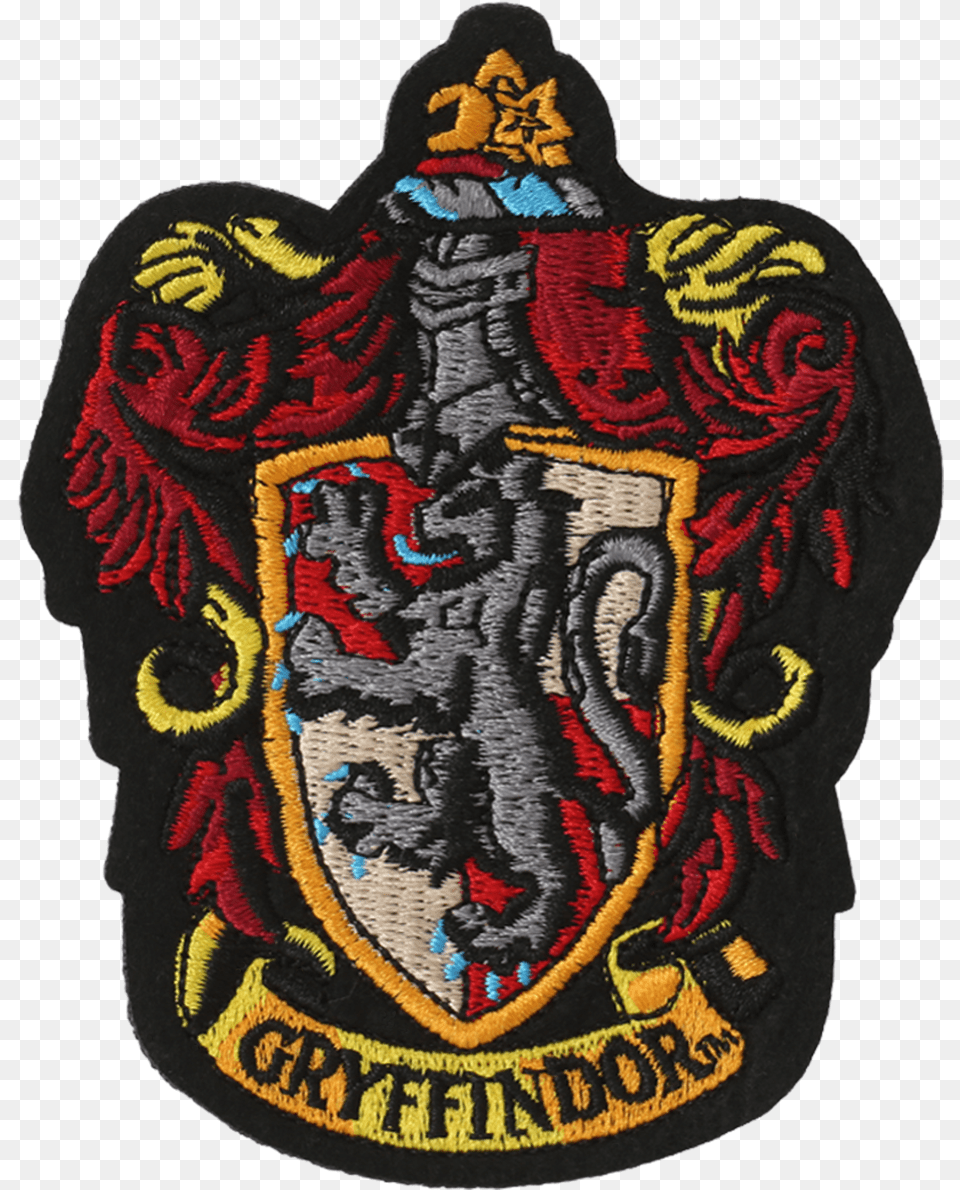 Gryffindor Embroidered Crest Patch001 V Gryffindor Crest, Badge, Logo, Symbol, Adult Free Png Download