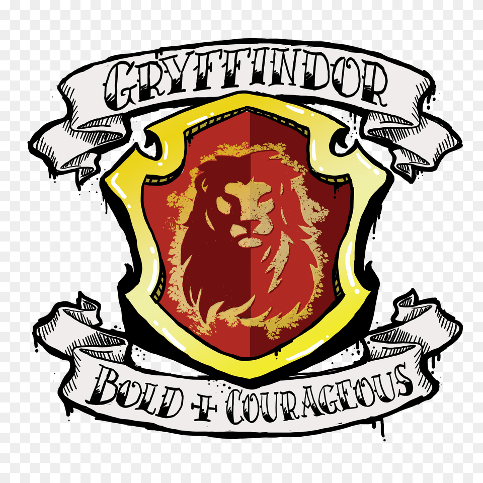 Gryffindor Pride My Art In Hogwarts Crest, Emblem, Symbol, Logo, Face Free Png