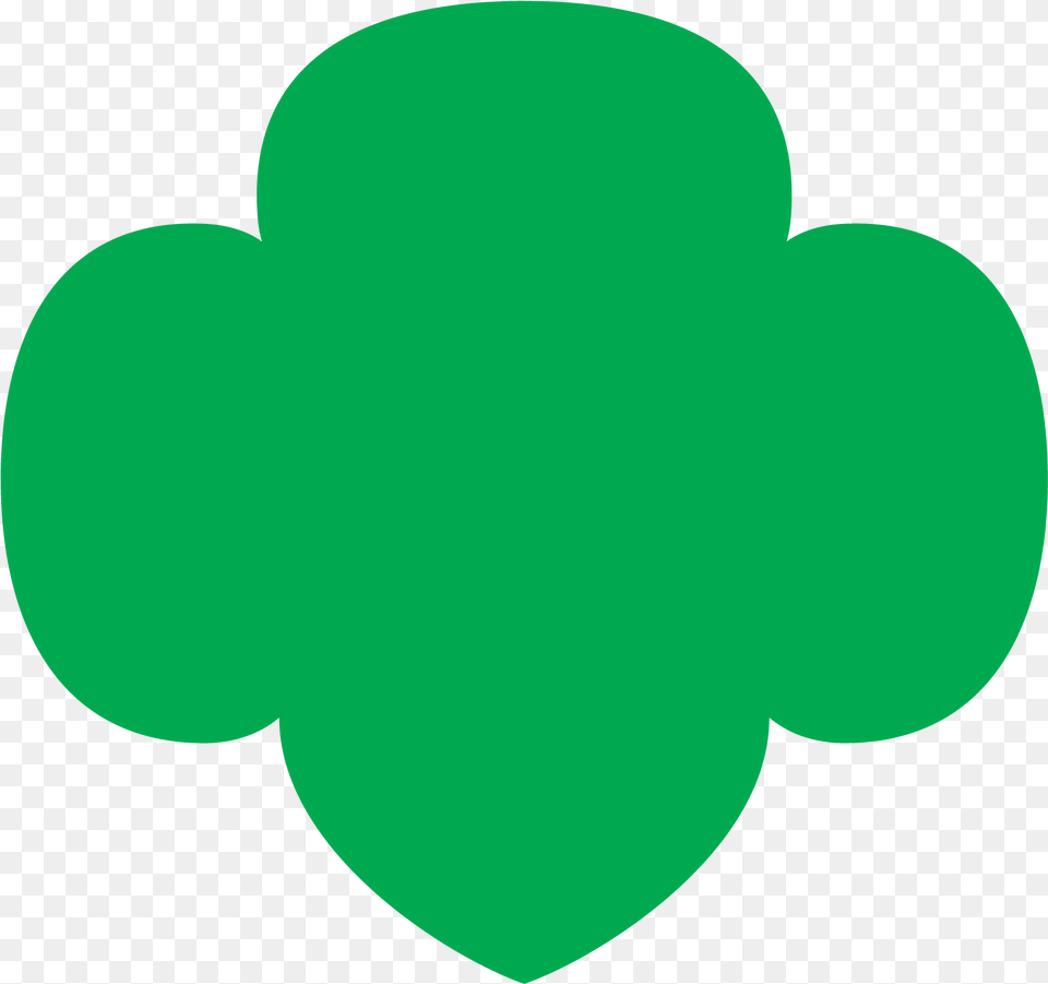 Gs Art Trefoil Girl Scout Sign, Green, Logo Free Transparent Png