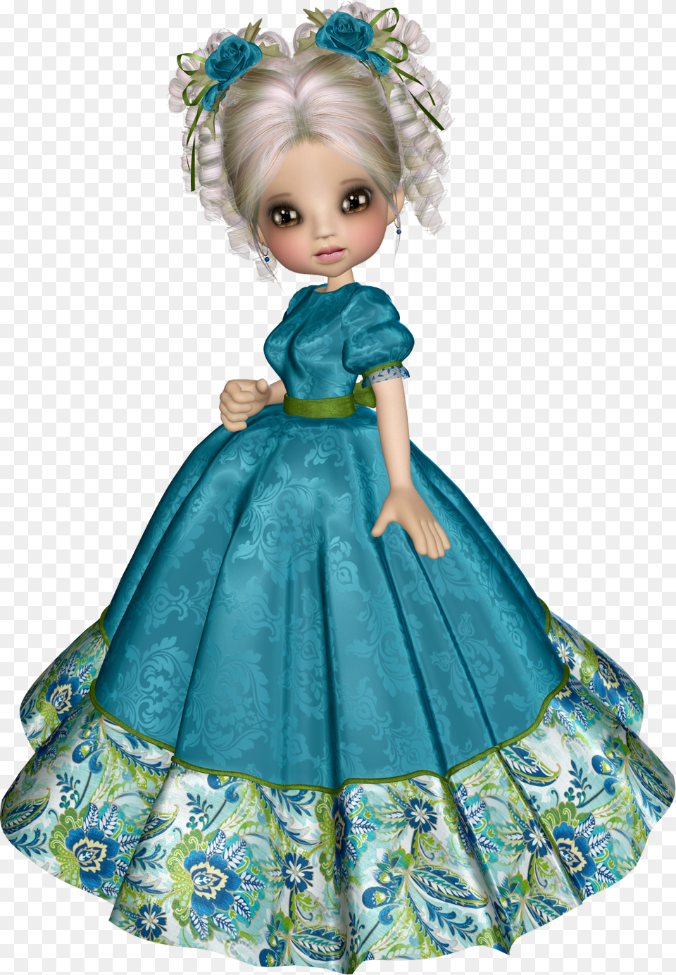 Gs Girl Boards Computer Art Eeyore American Doll, Toy, Clothing, Dress, Formal Wear Png Image