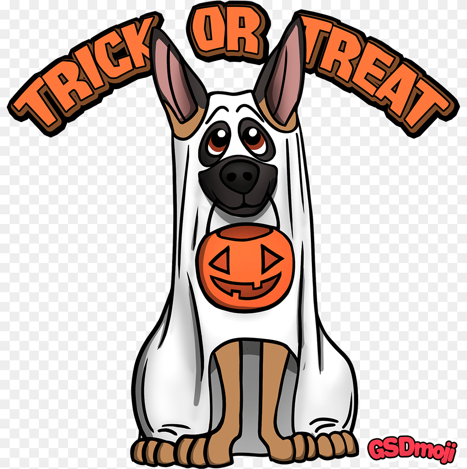 Gsdmoji German Shepherd Happy Halloween, Animal, Canine, Dog, Mammal Png Image