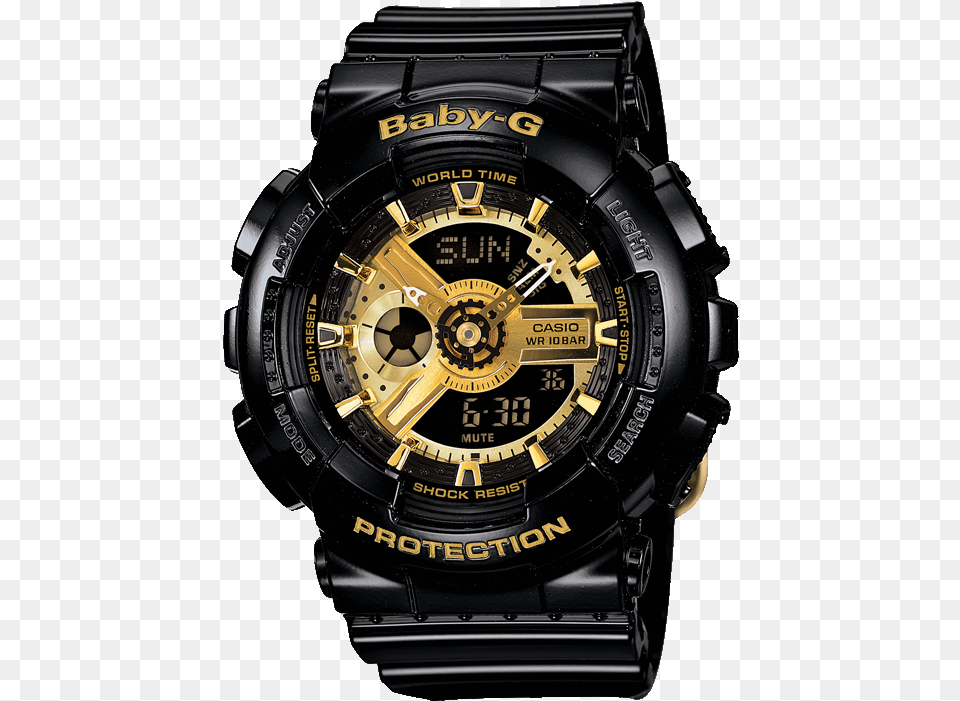 Gshock Baby G Black Gold, Wristwatch, Arm, Body Part, Person Free Png