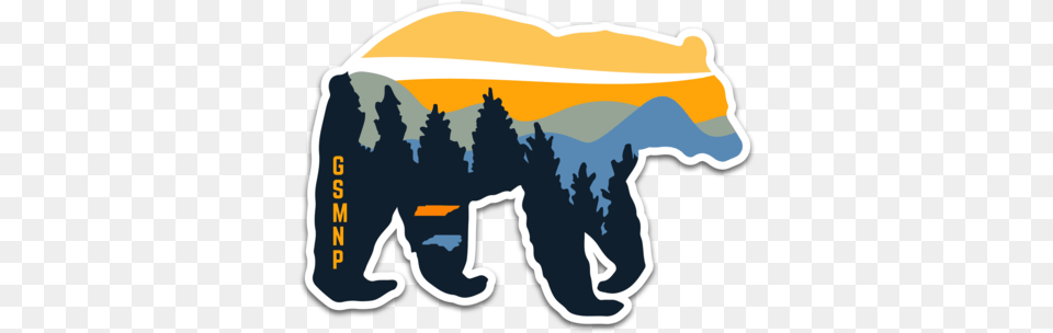 Gsmnp Decal Smoky Mountain Bear Sticker, Outdoors, Animal, Fish, Nature Png