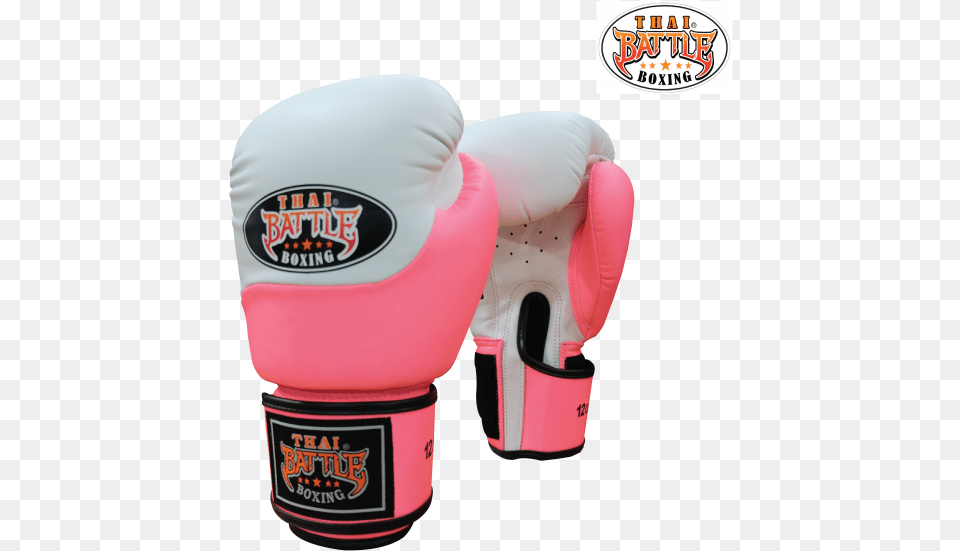 Gstb S11 Boxing Gloves 2 Tones Semi Leather Pink White Film, Clothing, Glove Png Image