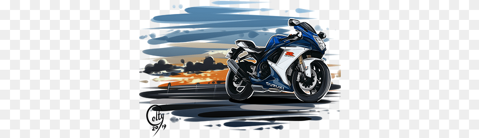 Gsxr Projects Photos Videos Logos Illustrations And Suzuki Gsxr Cartoon, Motorcycle, Transportation, Vehicle Free Png Download